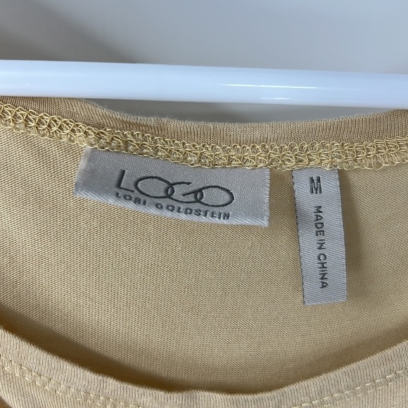 LOGO Lori Goldstein tunic top women’s medium - Picture 2 of 5